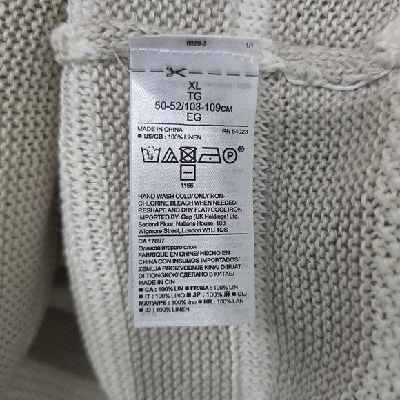 Banana Republic Italian Linen Knit Sweater Women's XL - Picture 3 of 3